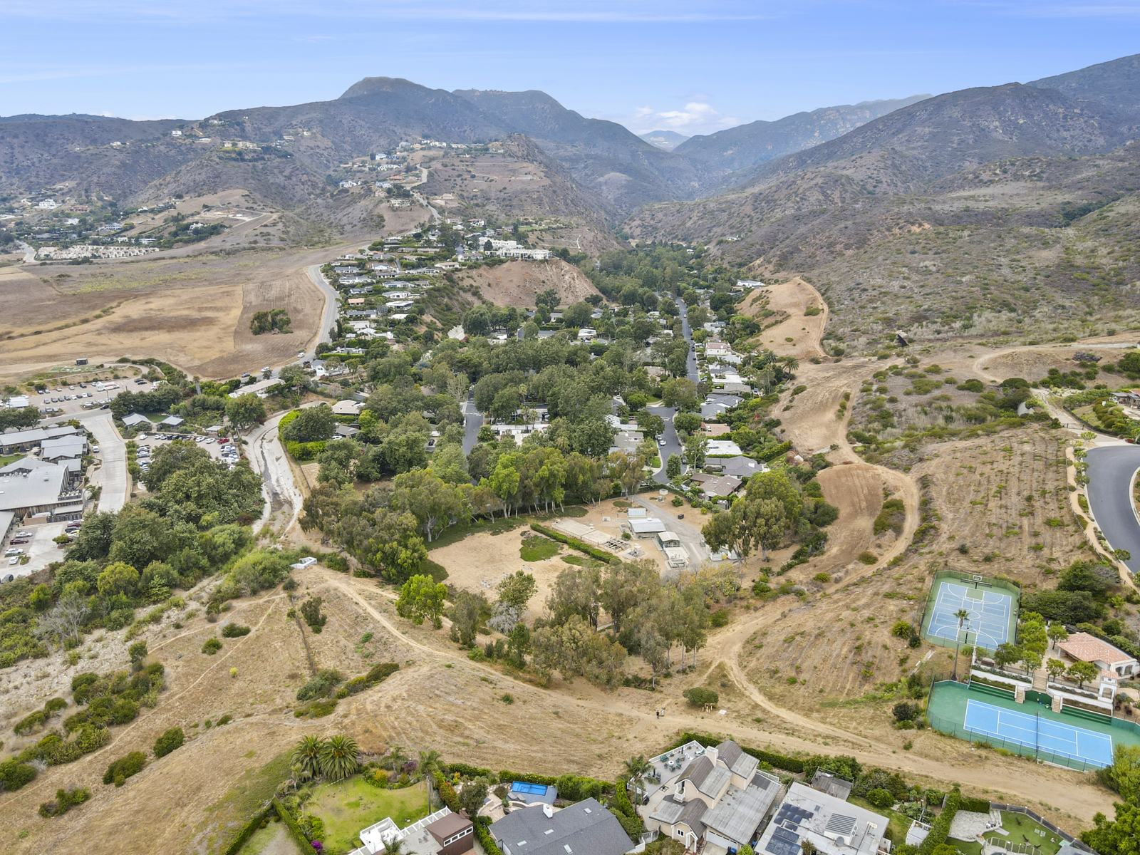Looking inland toward the Santa Monica Mountains